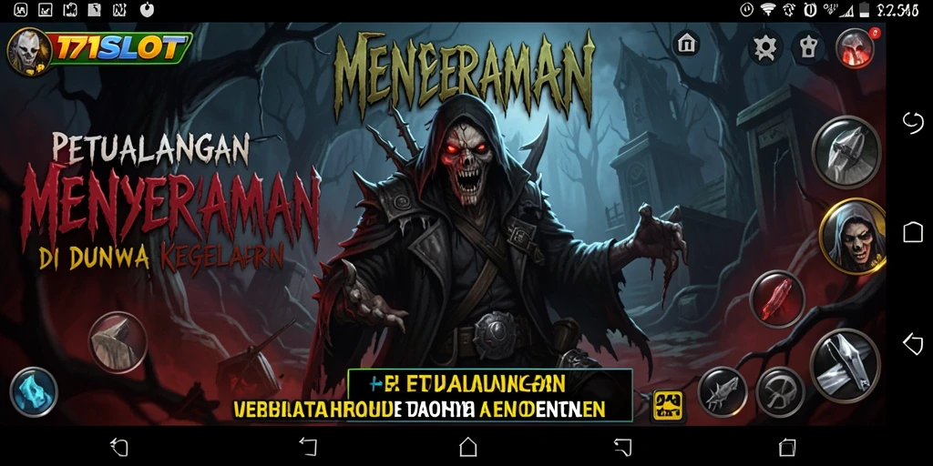 Screenshot gameplay 171SLOT yang menampilkan suasana Horror yang mencekam.