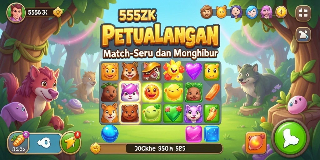 Tampilan gameplay seru dan menantang di 555ZK.