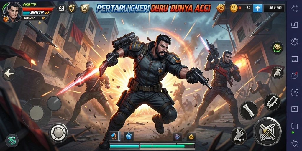 Tampilan seru permainan 99RTP dengan pertarungan mendebarkan.