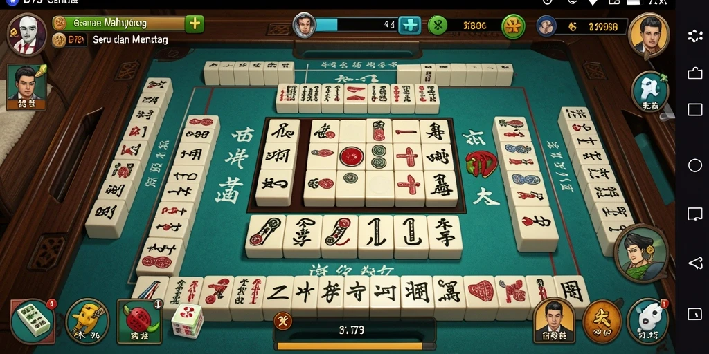Tampilan gameplay menarik dari D73 dengan tantangan Mahjong.