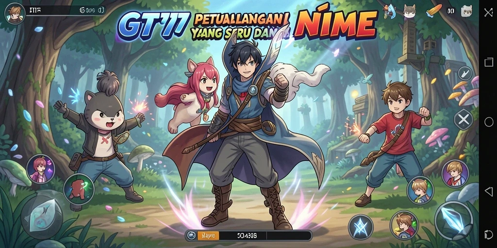 Screenshot aksi seru dari permainan GT777 yang penuh warna.