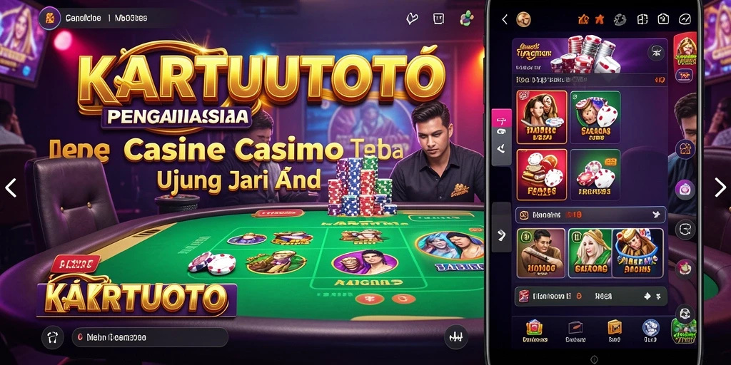 Tampilan gameplay KARTUTOTO yang mendebarkan dan interaktif di Live Casino.