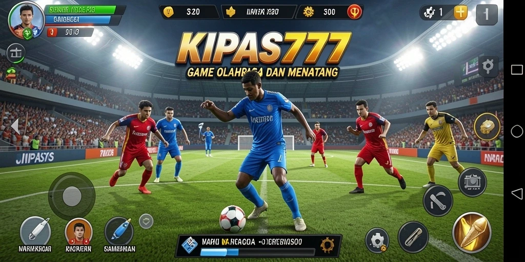 Tampilan gameplay seru KIPAS777 dengan aksi olahraga yang mendebarkan.