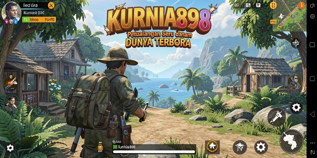Tampilan menakjubkan dari gameplay KURNIA898 di dunia terbuka.