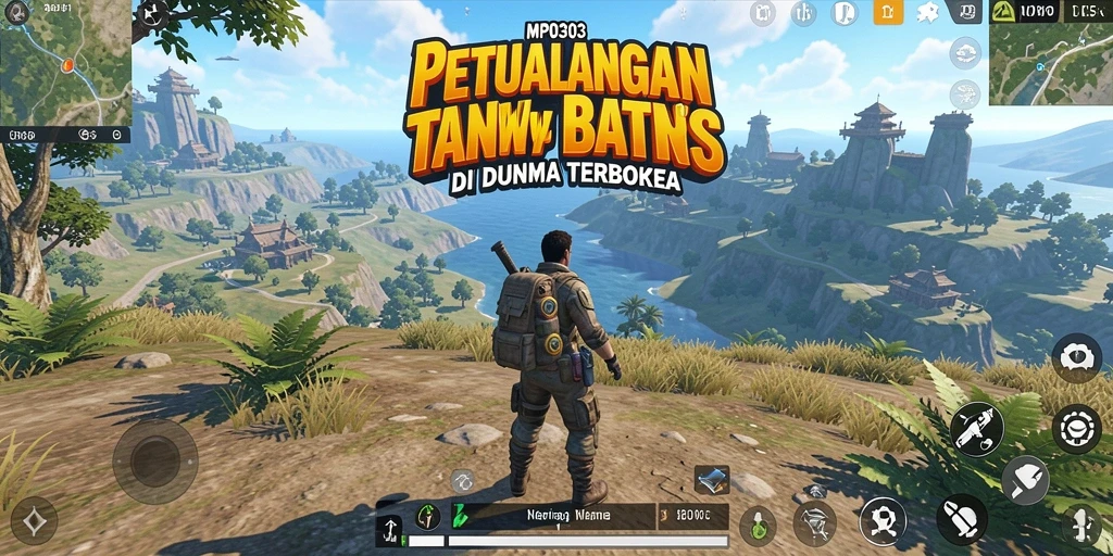 Screenshot MPO303 menampilkan petualangan menakjubkan di dunia terbuka.