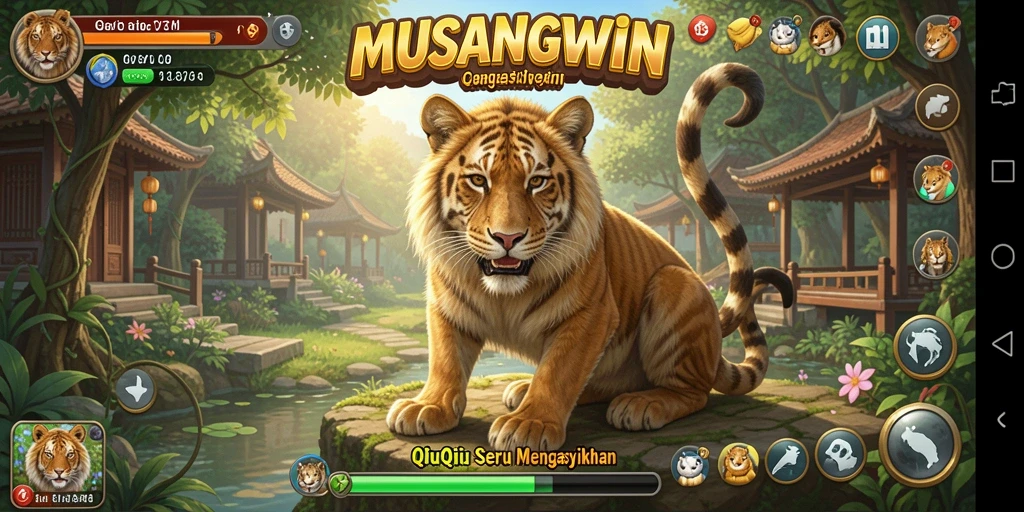 Tampilan menarik gameplay QiuQiu di MUSANGWIN.