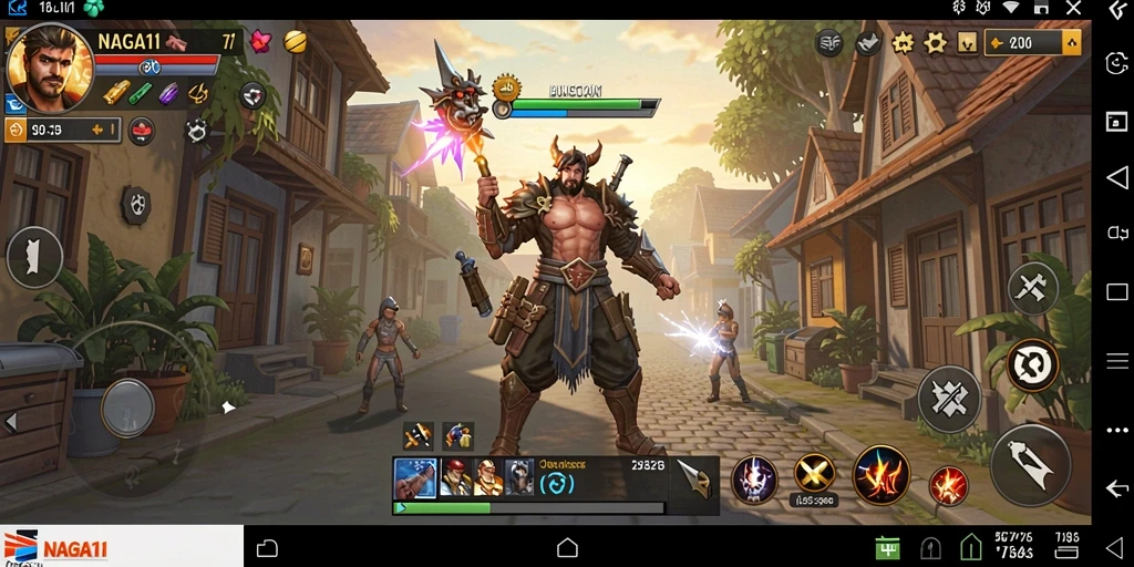 Tampilan antarmuka NAGA11 yang modern dan fungsional.