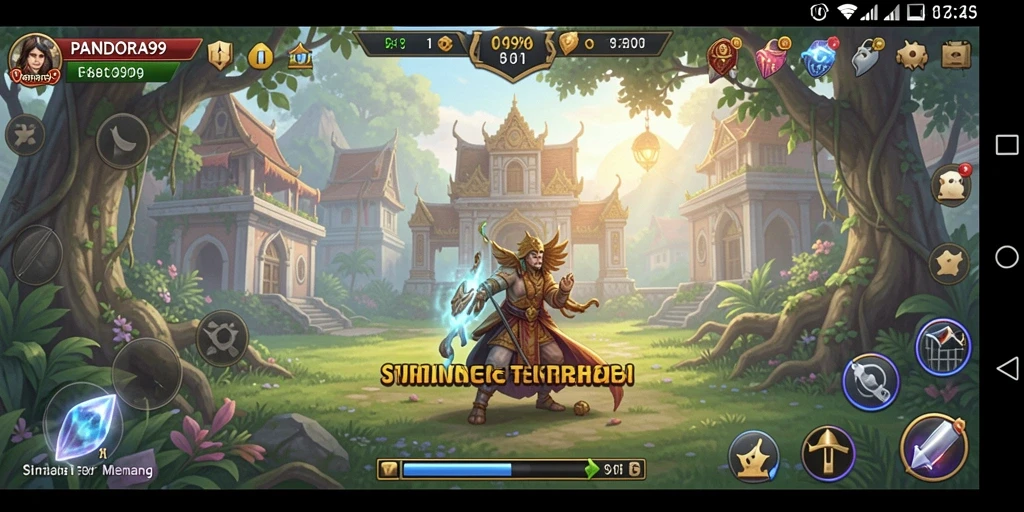 Tampilan gameplay strategi yang menakjubkan di PANDORA99.