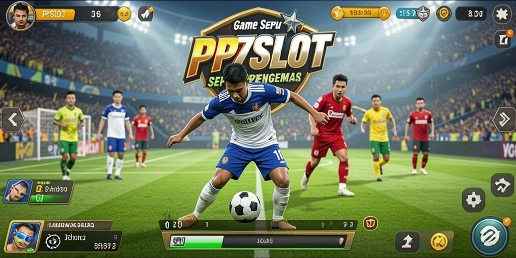 Tampilan gameplay PP7SLOT yang seru dan kompetitif dalam sepak bola.