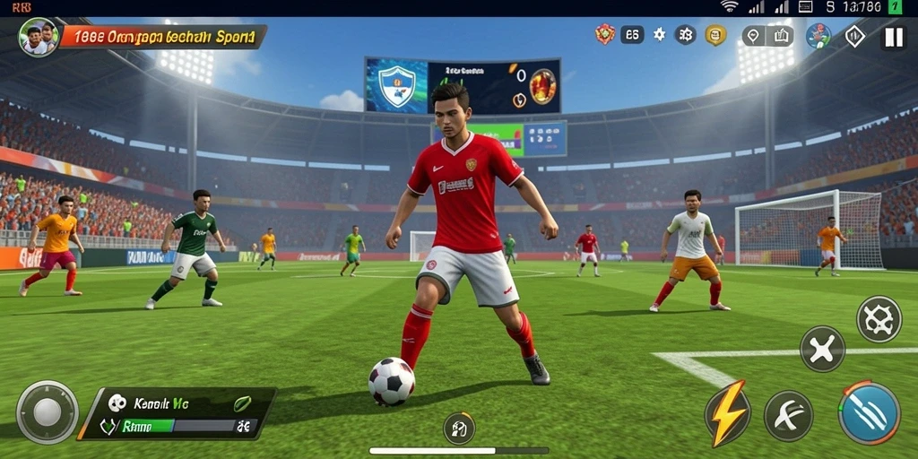 Tampilan gameplay RI188 menampilkan pertandingan olahraga yang mendebarkan.