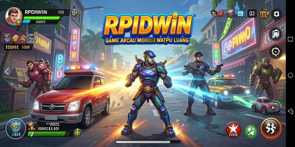 Tampilan gameplay RPIDWIN yang seru dan menantang.