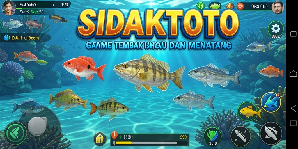 Gameplay seru dengan berbagai jenis ikan di <strong>SIDAKTOTO</strong>.