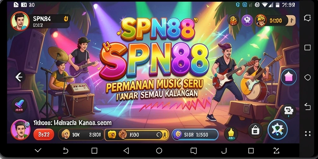 Screenshot SPN88 menampilkan kompetisi musik yang seru dan beragam lagu.