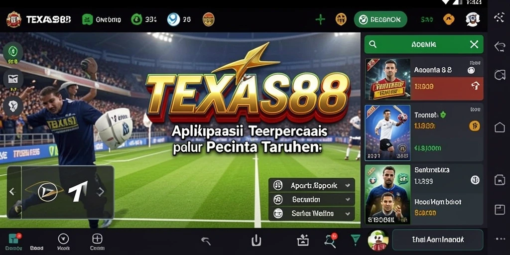 Tampilan gameplay Sportsbook TEXAS88 yang menarik dan interaktif.