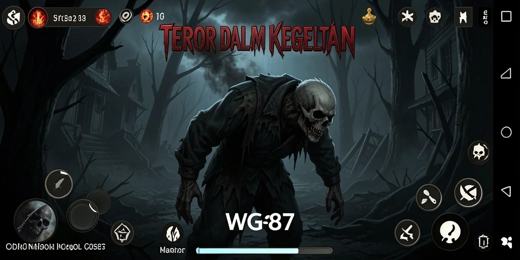 Screenshot WG87 menunjukkan suasana mencekam saat gameplay Horror.